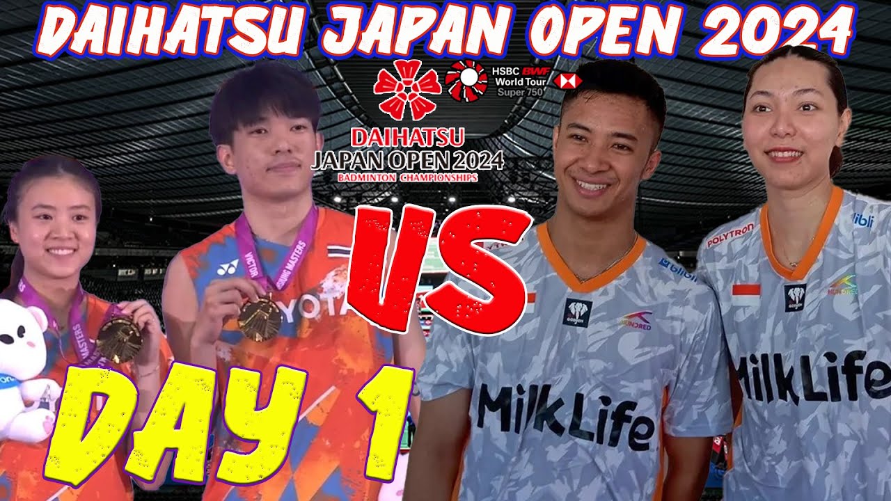DAY 1 JAPAN OPEN 2024 Live Stream Via Badminton