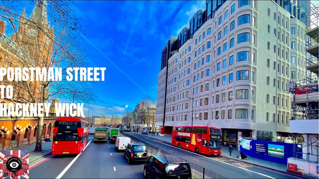 4k|London🚌Route30|Portman St.,Euston Road,Islington,Highbury,Dalston