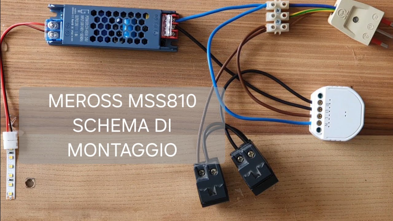 INTERRUTTORE SMART MEROSS MSS810 A MURO. FUNZIONA CON GLI SMARTWATCH CON GOOGLE ASSISTANT!!!