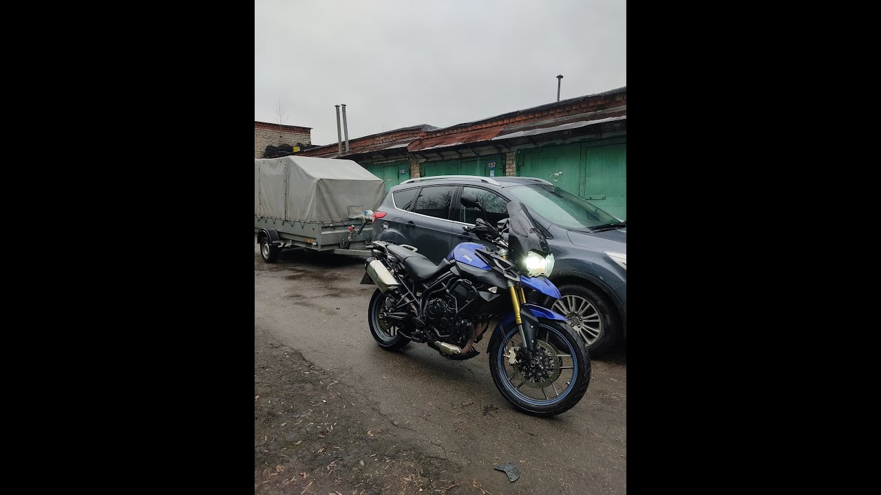 Покупаю новый (б/у) мотоцикл. Еду забирать свой новый мотоцикл Triumph Tiger 800, 2014 года