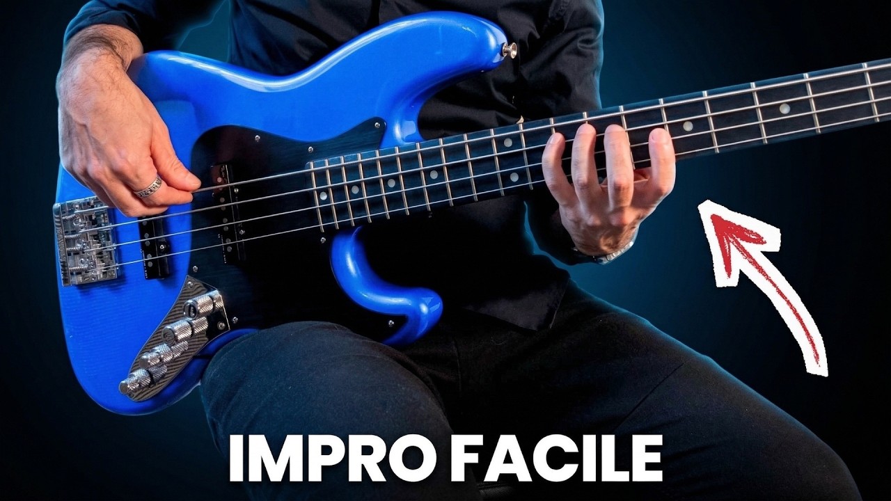 L'ASTUCE SIMPLE pour IMPROVISER sur n’importe quelle GRILLE d'ACCORDS 🔥 Cours de Basse