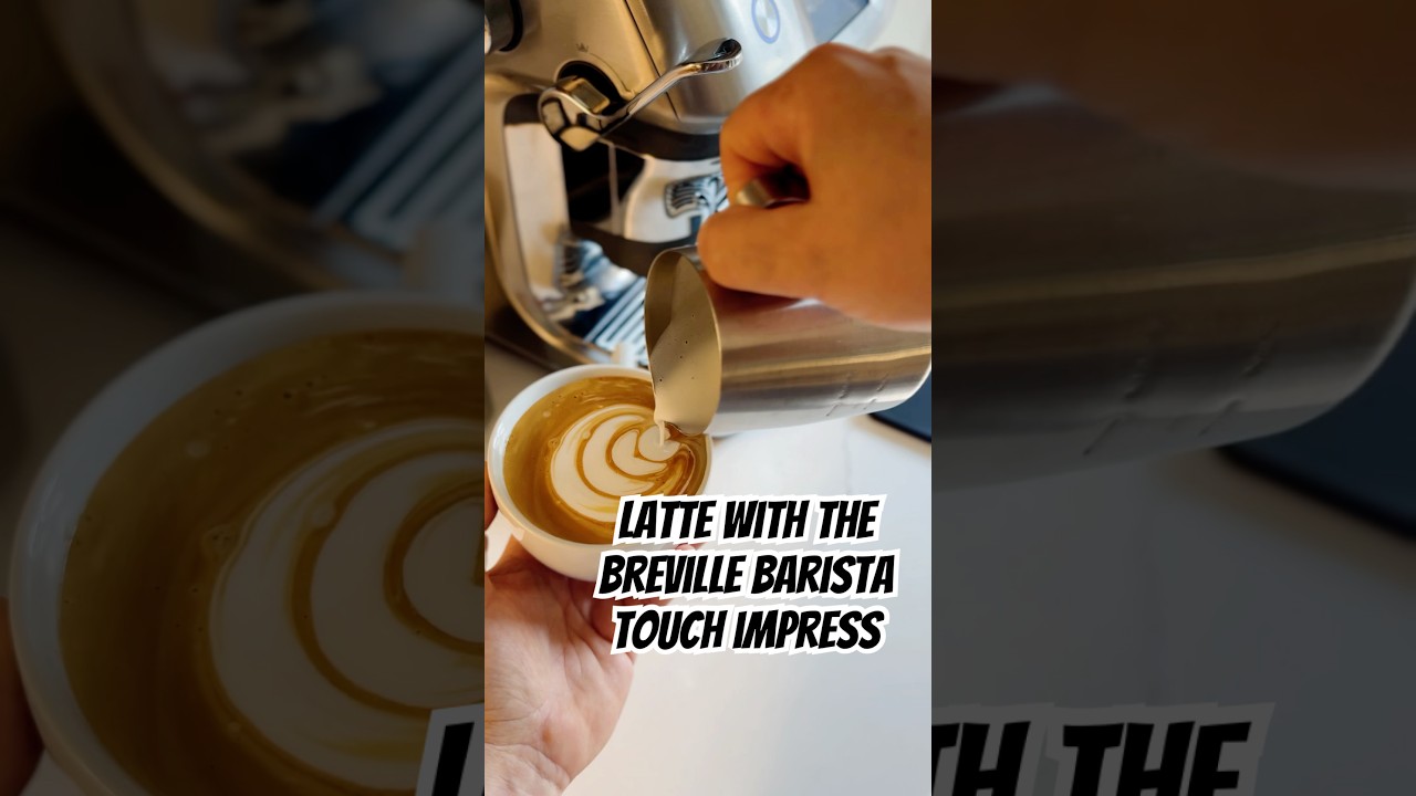 This morning&lsquo;s latte with the Breville Barista Touch Impress ☕️