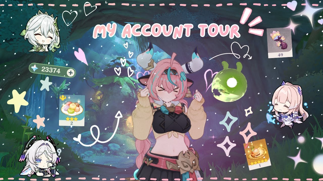my genshin account tour ₊˚ʚ 🌱 ₊˚✧ﾟ. cozy aesthetic gameplay