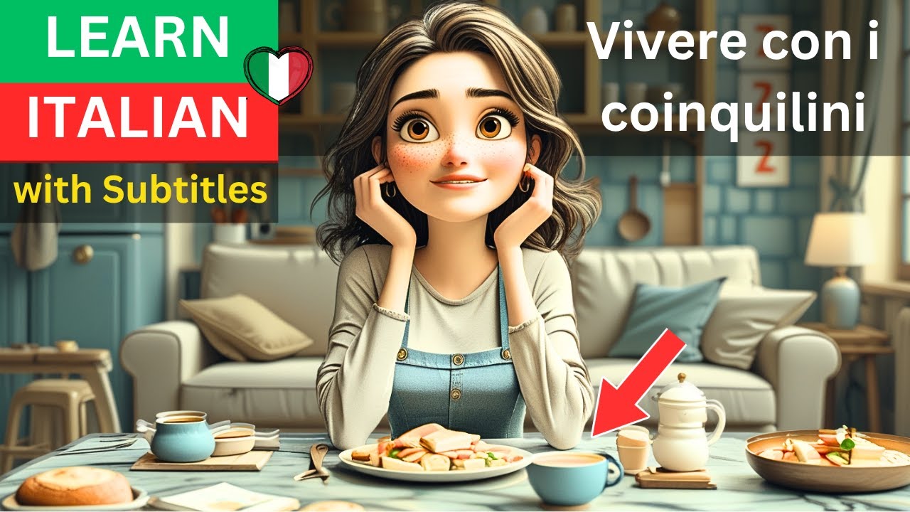 Story to Practice Italian - Improve your Listening Skills -  Vivere con i coinquilini