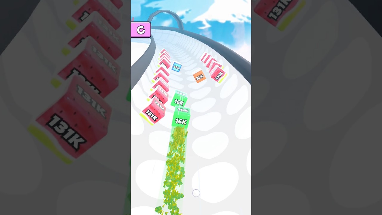 Jelly Tube Run 2048 3D #subscribe #gameoftheday #asmr #bestgame #merge #2048 #newgame