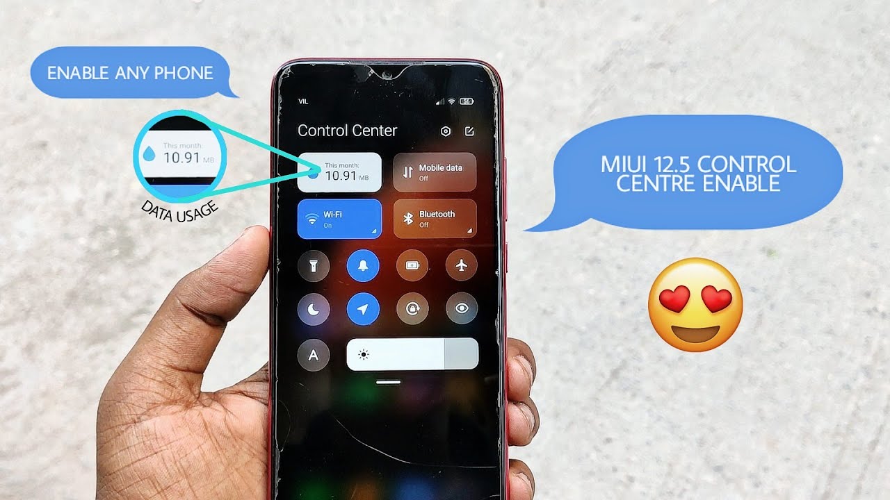 MIUI 12.5 Control Center Enable on Any Xiaomi Device