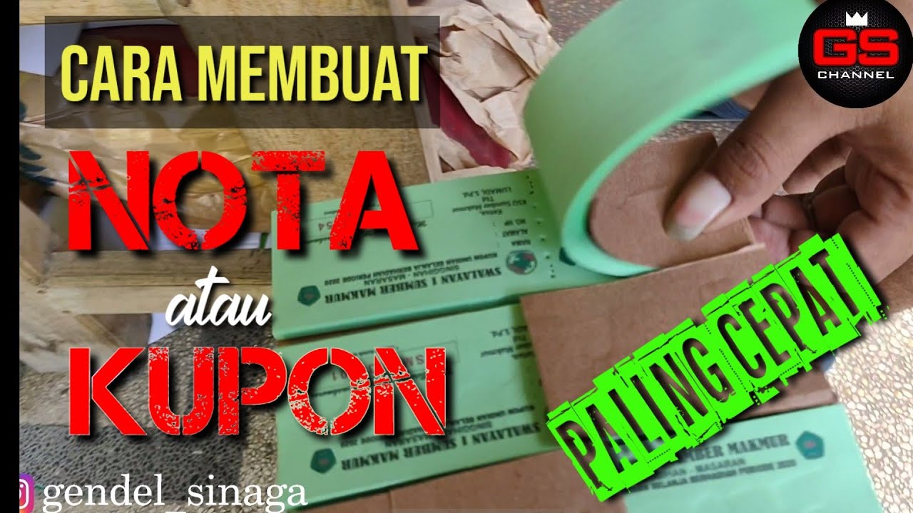 CETAK NOTA ATAU KUPON TERCEPAT || CARA MEMBUAT KUPON ATAU NOTA DENGAN CEPAT PAKAI MESIN OFFSIDE