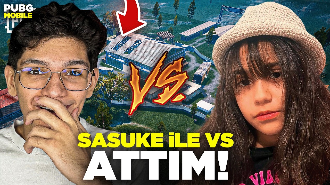 SASUKEYLE VS ATTIM! DEFNE VS SASUKE  - PUBG MOBİLE