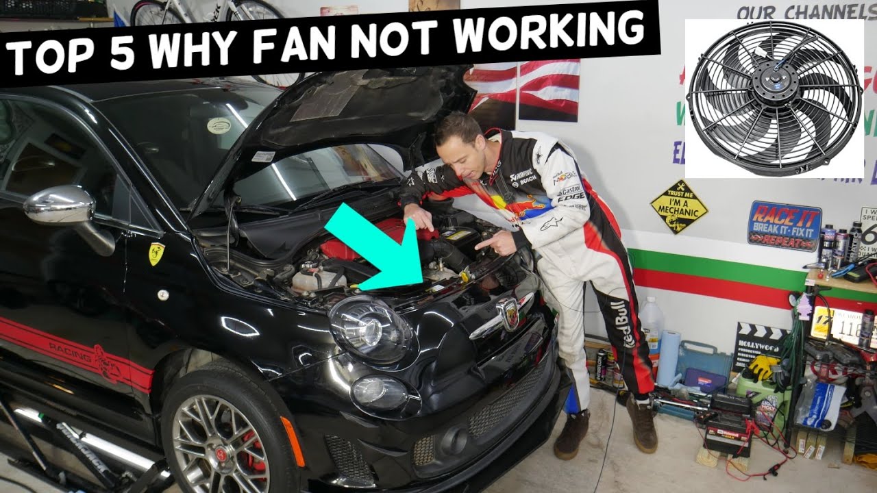 TOP 5 WHY RADIATOR FAN DOES NOT TURN ON FIAT 500, FIAT 500 ABARTH COOLING FAN NOT WORKING