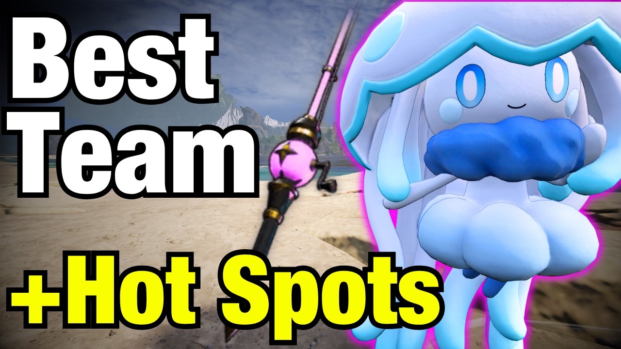 ULTIMATE FISHING GUIDE in Palworld 1.0 | BEST TEAM, SPOTS & MORE