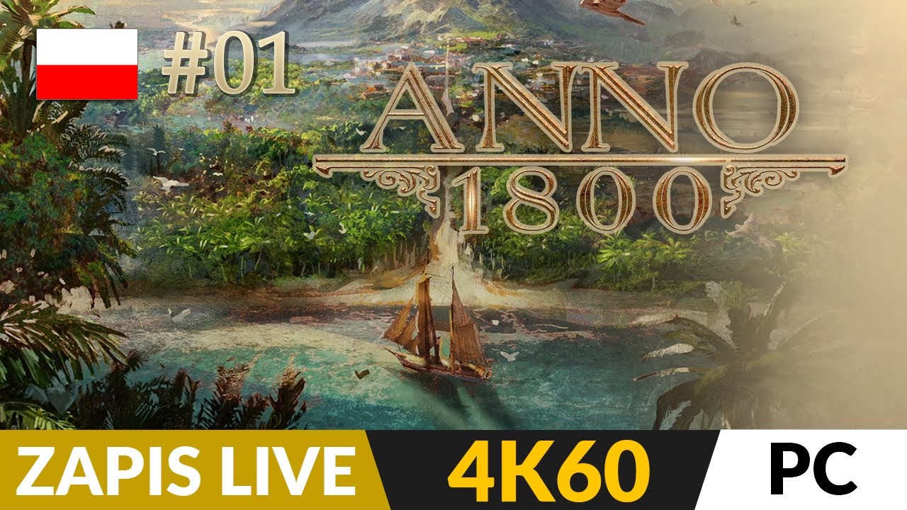 Anno 1800 PL: Pożar w Edenie (DLC) ⛵️ LIVE #1 🌏 Nadrabiamy dodatek z Sezonu 3.