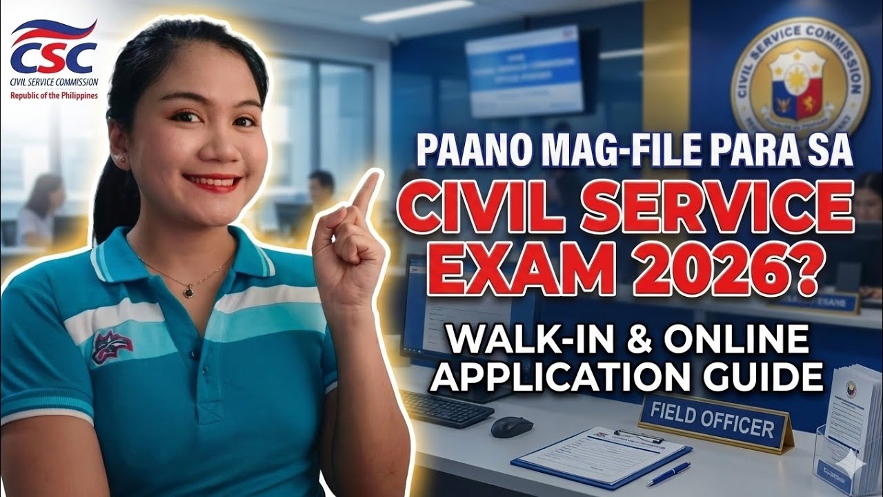 PAANO MAG-FILE PARA SA CIVIL SERVICE EXAM 2026? WALK-IN & ONLINE APPLICATION | NAYUMI CEE 💯