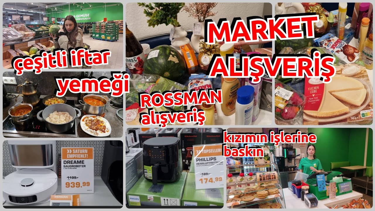 MARKETALIŞVERİŞİ 🛒ANNE KIZ DÜŞTÜK YOLA❌️ KOCAM  KIZIMIN İŞYERINE ANİ BASKIN ❗️ÇEŞİTLİ İFTAR YEMEĞİM