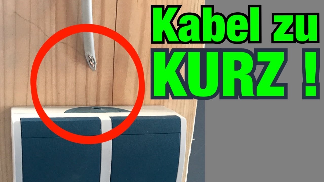 Kabel verl&auml;ngern f&uuml;r Doppelsteckdose Aufputz | Proofwood