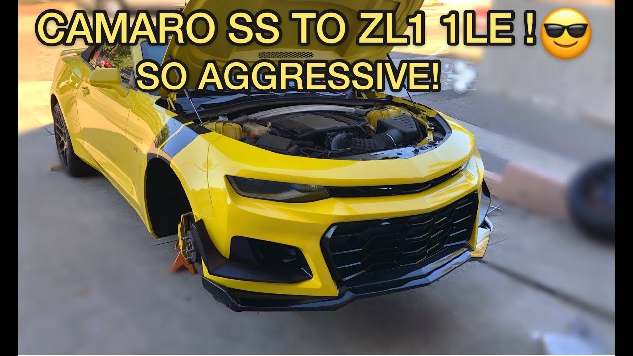 How To Install The IKON Motorsport ZL1 1LE Front Bumper!!!(2017 Camaro SS Build)