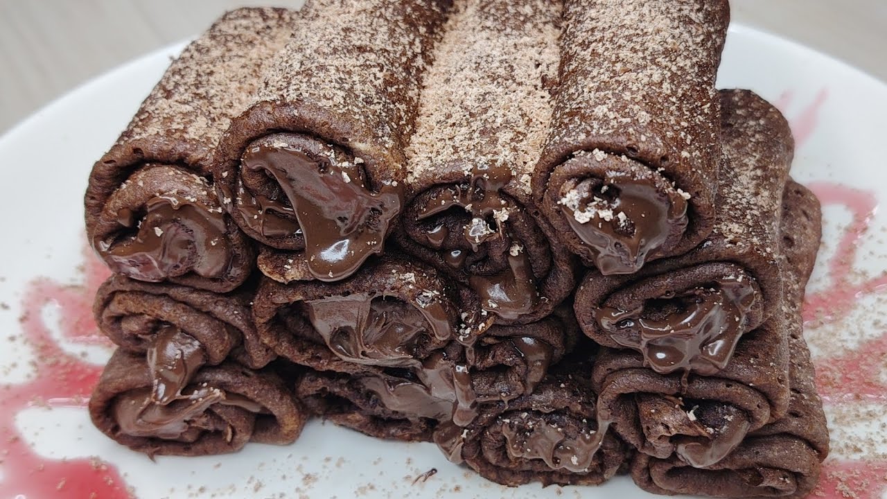Delicious chocolate pancakes🍫🥞😍