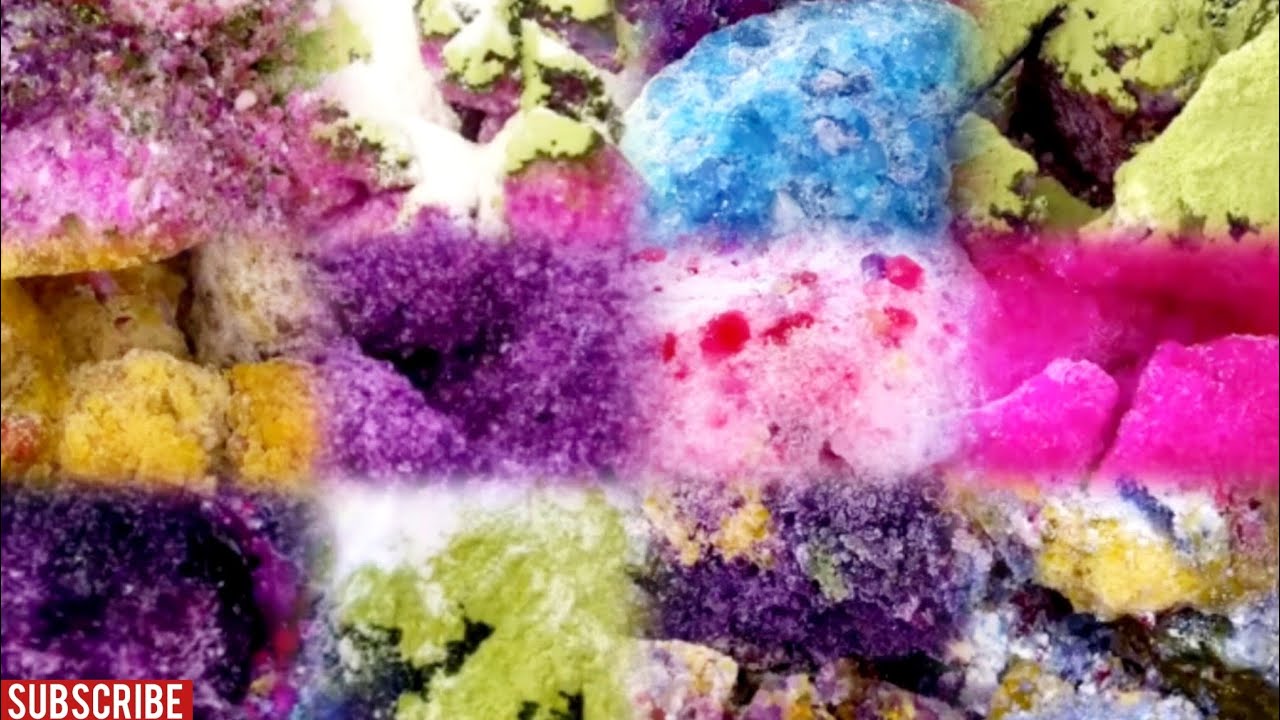 REQUESTED VIDEO | ASMR QIAN RECENT & OLD MIX COLORFUL & CRUNCHY ICE CHUNKS EATING