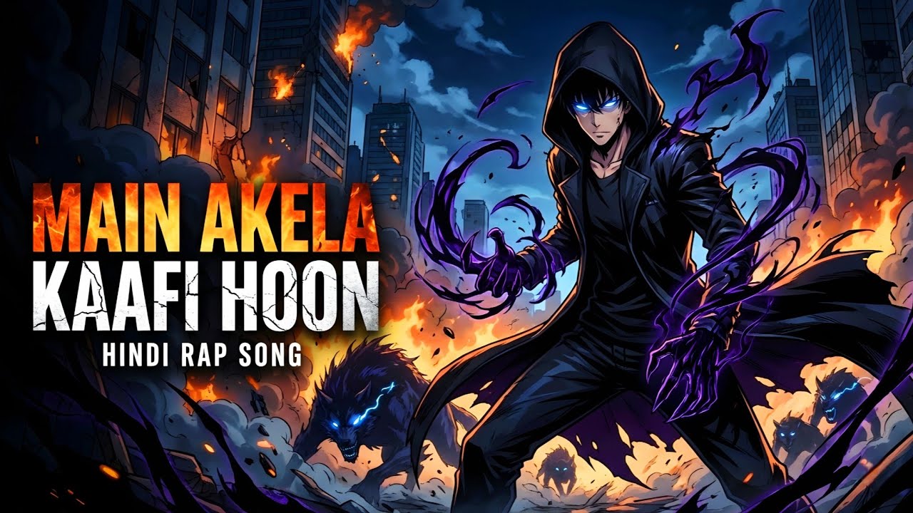 Main Akela Hi Kaafi Hoon Dark Anime Hindi Rap | AMVSolo Leveling AMV | Hindi × English Rap