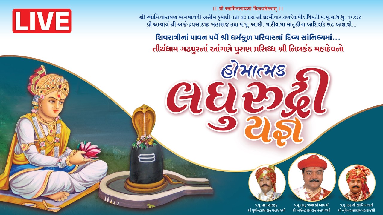 LIVE | Homatmak Laghurudri Yagn | Nilkanth Mahadev | Gadhpur |