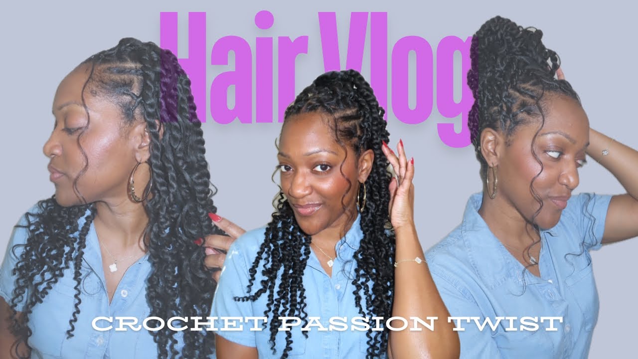 Crochet Passion Twists| Criss Cross Design, Wash Day Routine & Hairstyle Inspo