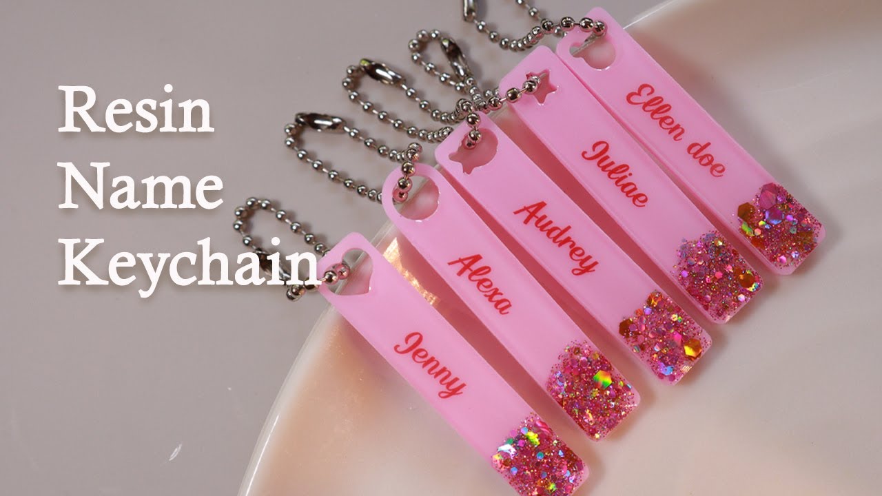 ✨ DIY Personalized Resin Name Keychain | Easy Resin Keychain Tutorial for Beginners