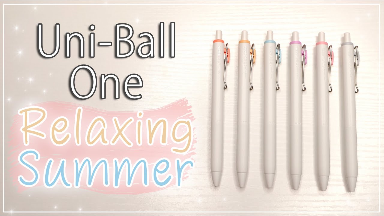 Uni-Ball One Relaxing Summer Limited Edition Gel Pens | Swatches + Comparisons