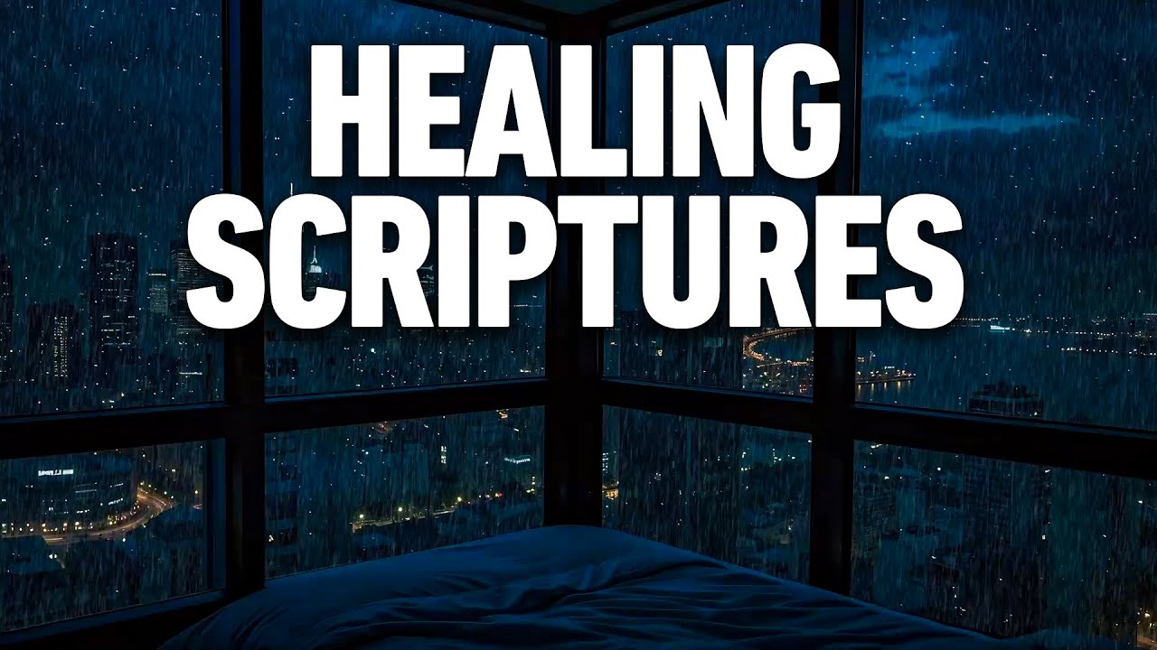 Healing Scriptures With Rain Sounds | Sleep With God's Word