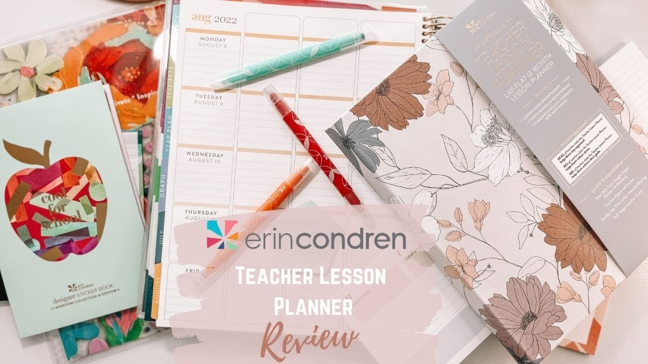 *NEW* ERIN CONDREN 2022-2023 Teacher Lesson Planner Review | GIVEAWAY #ECSQUAD #ERINCONDREN #ECTLP