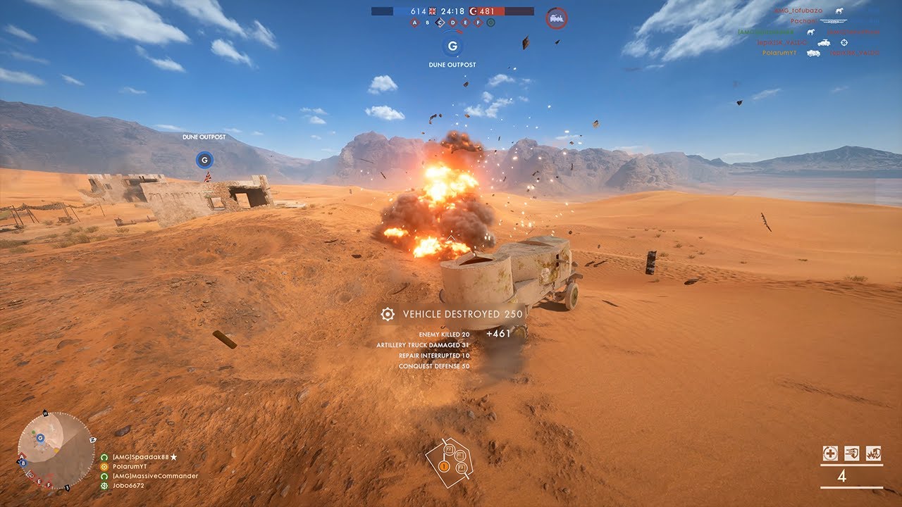 Instant Revenge On Artillery Truck | Battlefield 1