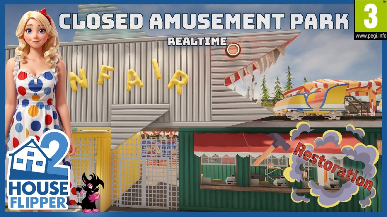 House Flipper 2 |   - Closed Amusement Park Realtime -  Restoration