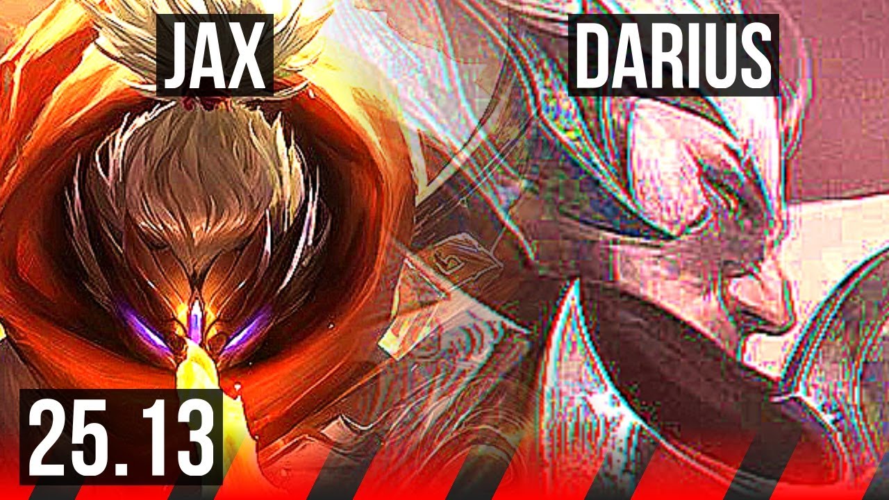 JAX vs DARIUS (TOP) | 5k comeback, 41k DMG | KR Master | 25.13