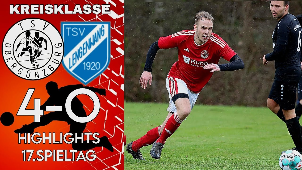 SOUVER&Auml;NER START F&Uuml;R DEN TSV | TSV Oberg&uuml;nzburg - TSV Lengenwang 4-0
