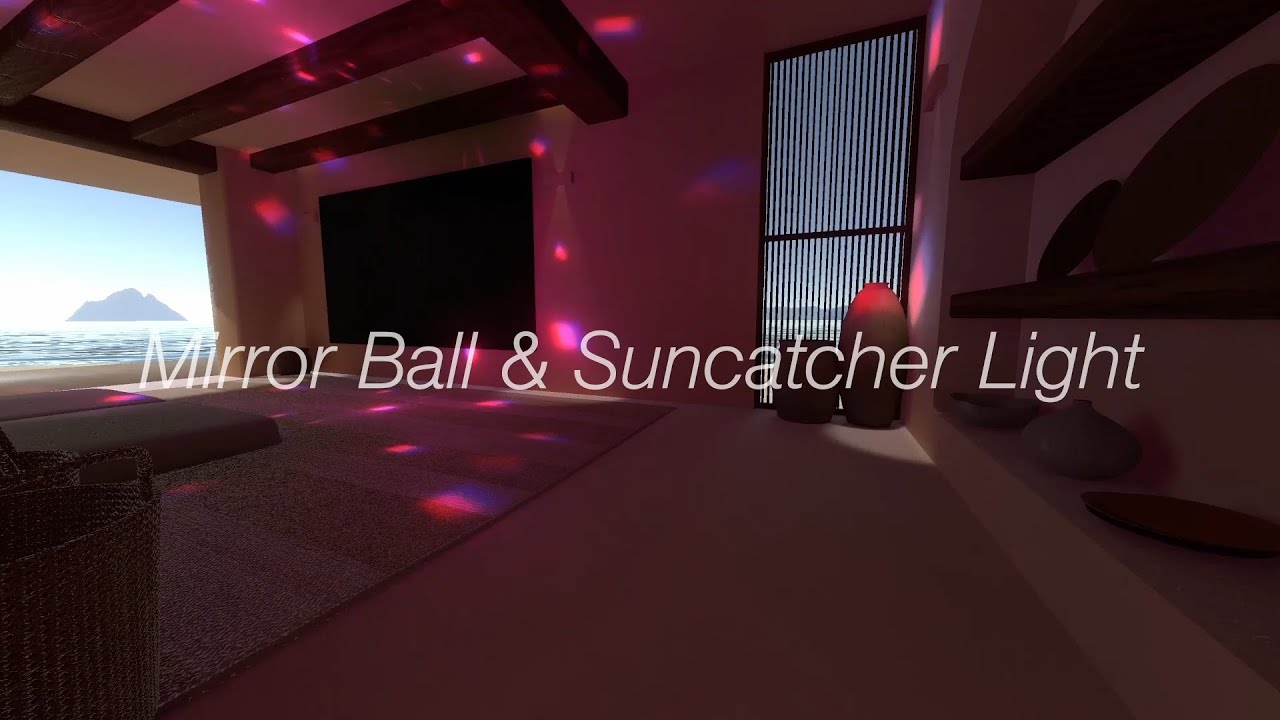 Mirror Ball & Suncatcher Lightのデモ動画