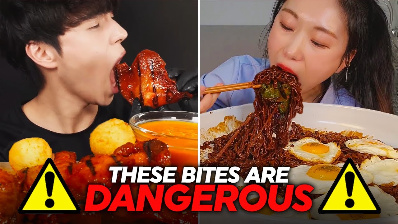 Mukbangers taking DANGEROUS BITES