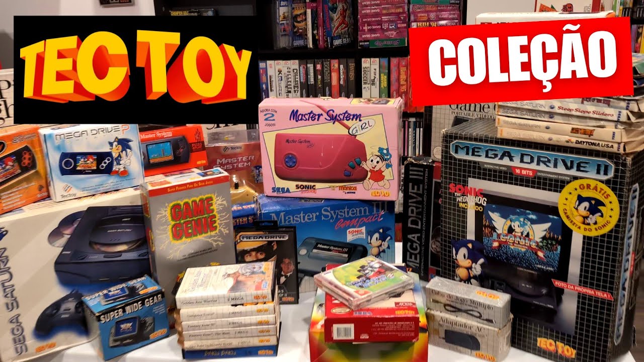 Minha COLEÇÃO Tectoy (Master System, Mega Drive, Game Gear, Sega CD e mais)