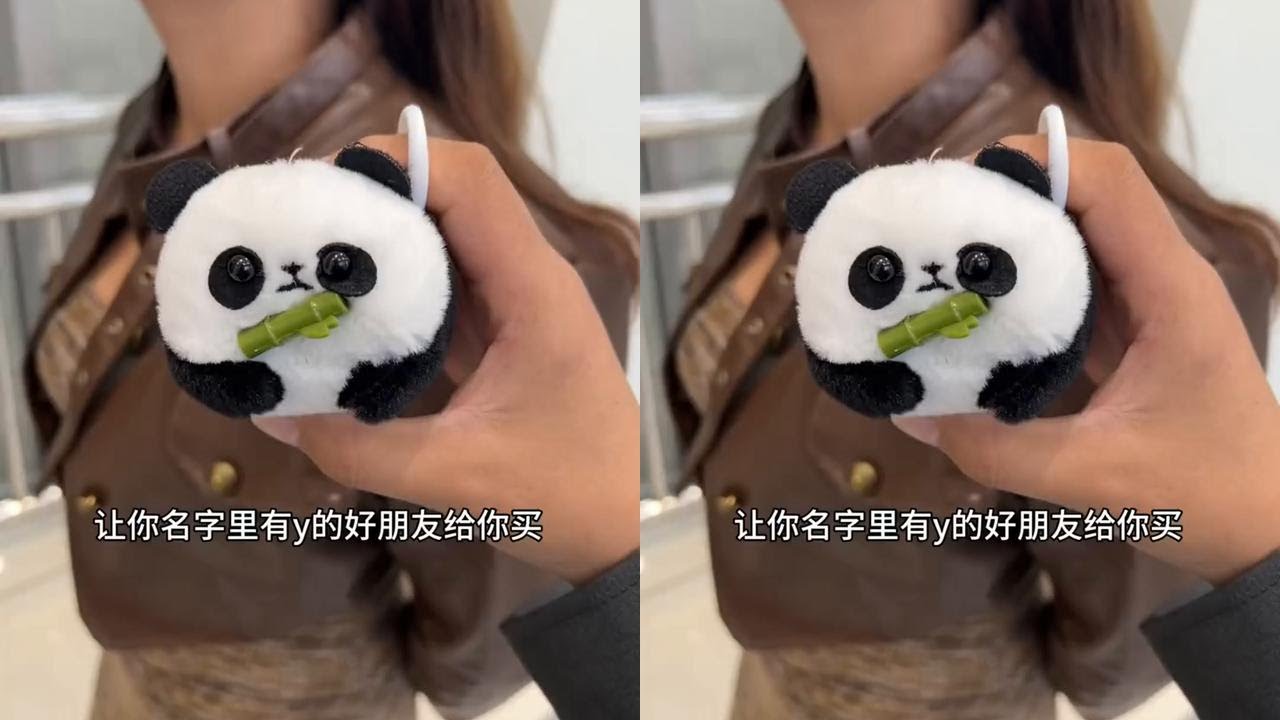 那就说好了，下次见面时送我这个会摇尾巴的小熊猫哟～#挂件 #少女心好物