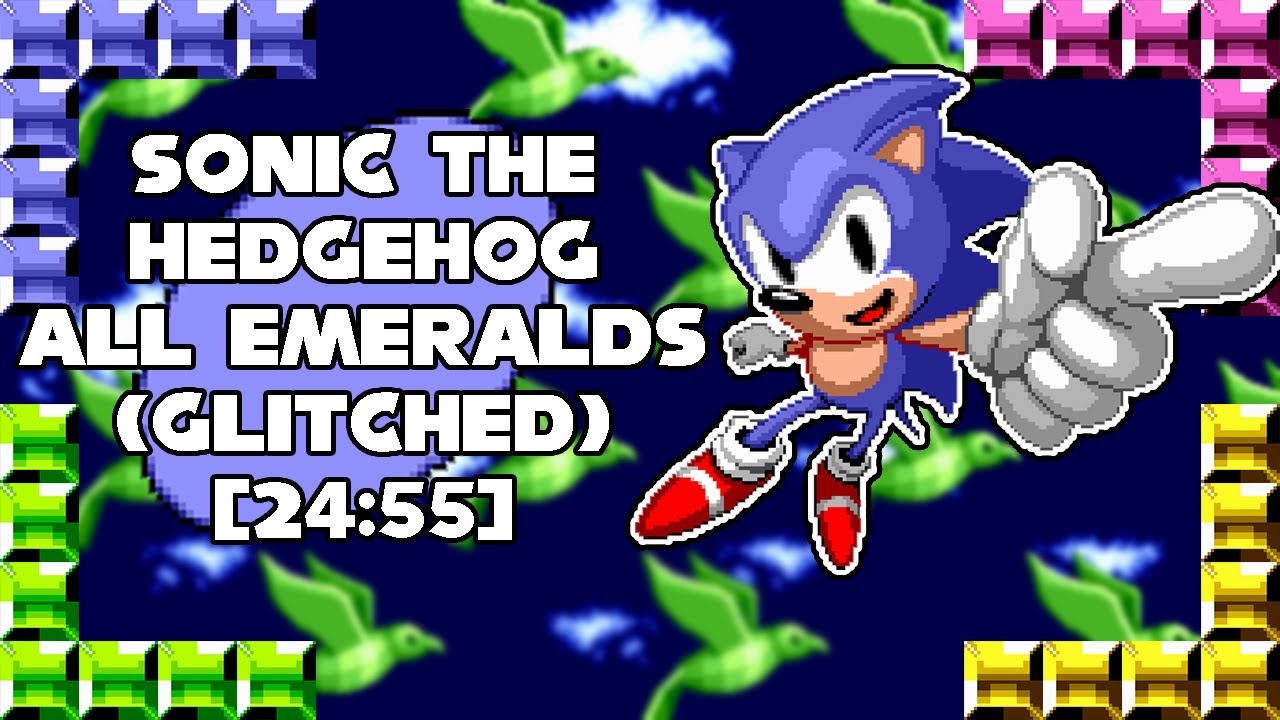 Sonic the Hedgehog (Mega Drive) All Emeralds (Glitched) [24:55]