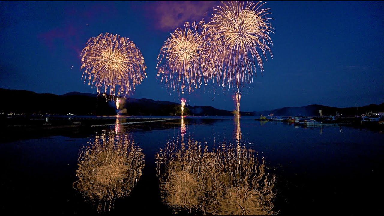 【8K】水鏡の信州　野尻湖花火大会　2025年　フル映像