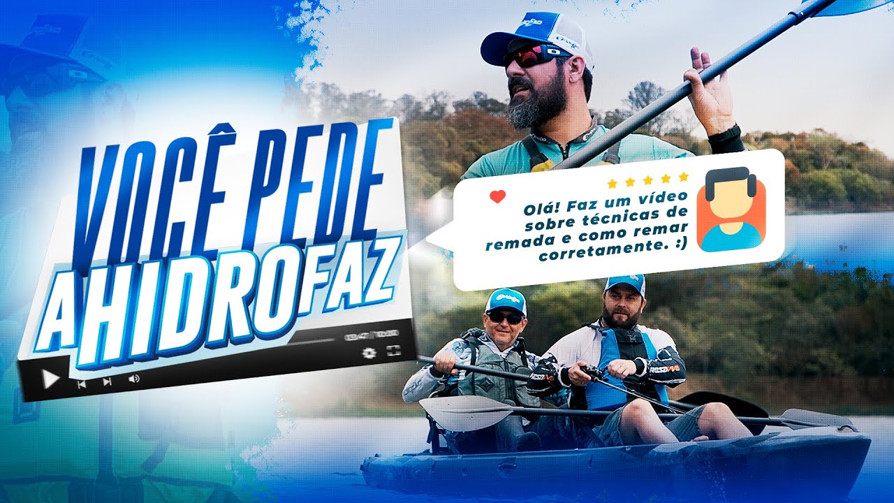 Melhore a remada no caiaque. Tenha mais desempenho no seu Hidro2Eko.