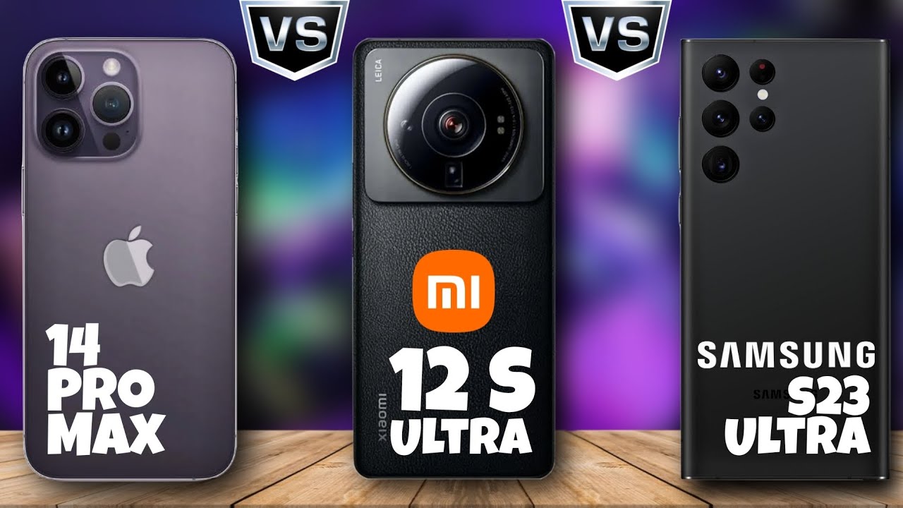 🙀iPhone 14 Pro Max 🆚 Xiaomi 12s Ultra 🆚Samsung Galaxy S23 Ultra😱
