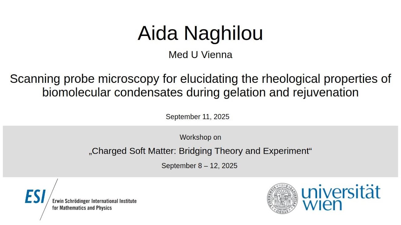 Aida Naghilou - Scanning probe microscopy for elucidating the rheological properties of biomol...