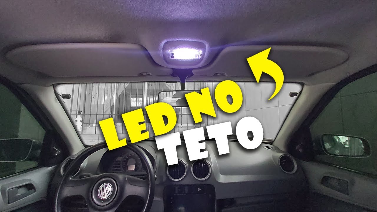 INSTALANDO LED NA LUZ DE TETO DO GOL G4!