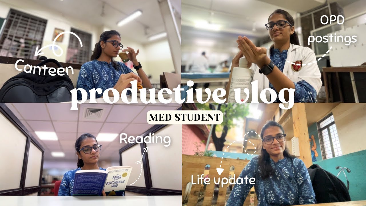 Productive 17Hrs Med School Vlog 🏥🩻|OPD Posting 