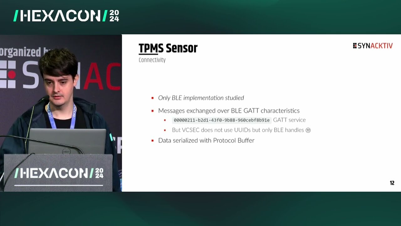 HEXACON2024 - 0-click RCE on Tesla Model 3 through TPMS Sensors by David Berard & Thomas Imbert