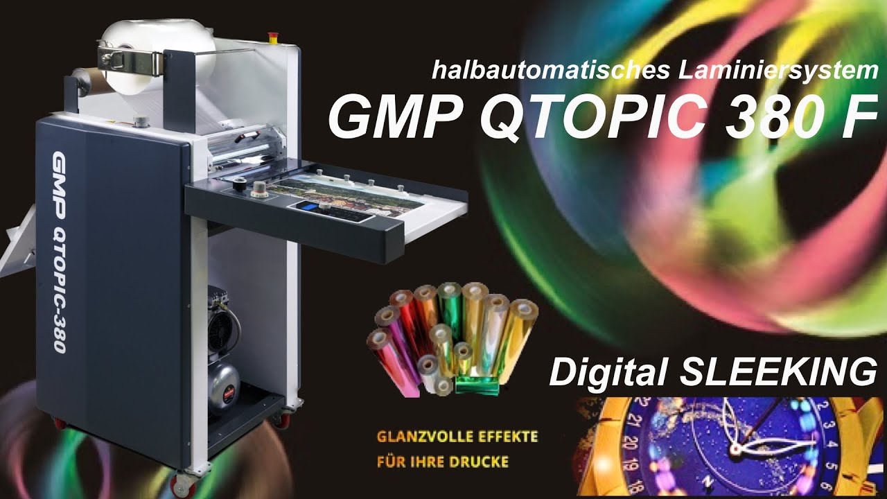 GMP QTOPIC 380 F - einseitiges Laminiersystem und Sleeking