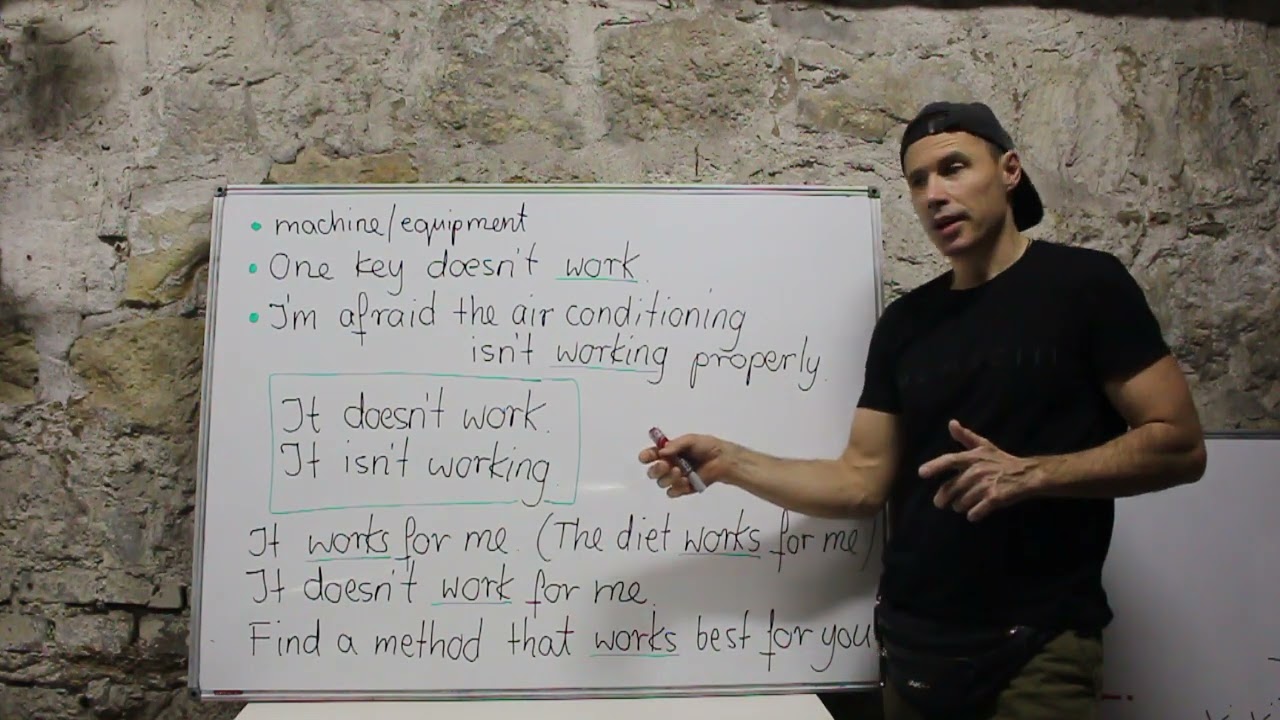 Ważne czasowniki - WORK - How does it work?