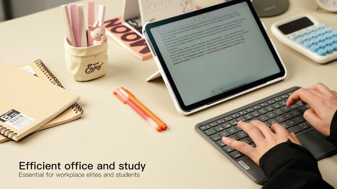 Inateck KB01105: Bluetooth Keyboard with Touchpad, Ultra Slim, QWERTY, for Windows and iPad OS