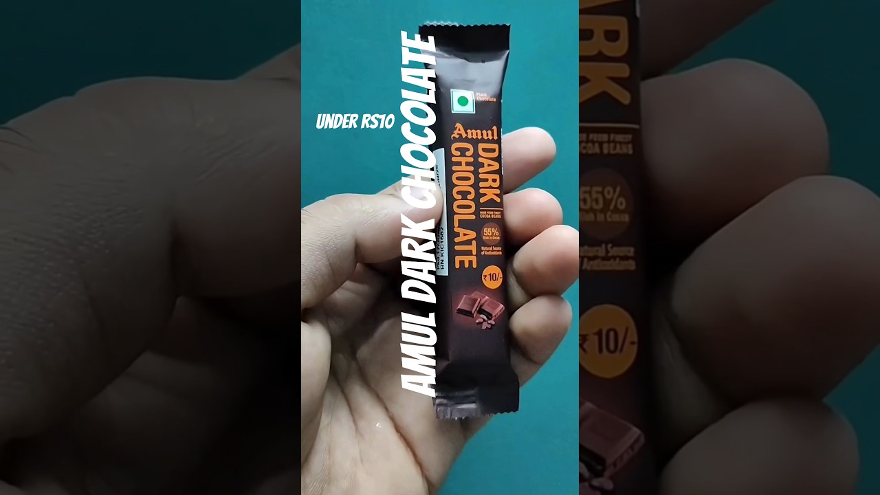 Amul Dark Chocolates Under Rs 10! 🍫 #amul #amuldarkchocolate #darkchocolate #chocolate