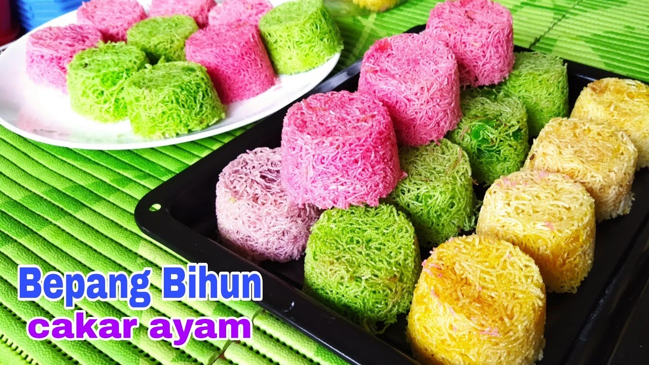 3 Bahan Bepang Bihun Cakar Ayam warna Warni❗Colorful Bepang 3 Ingredients