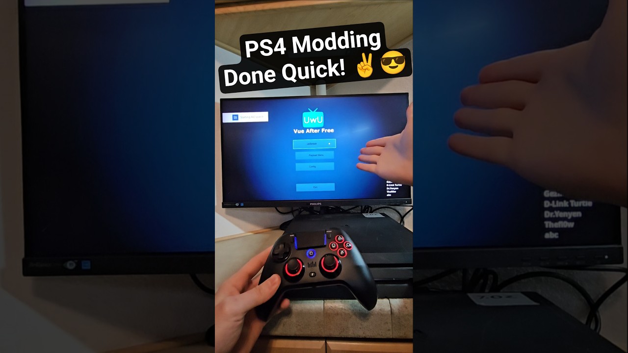 PS4 Modding Done Quick! // vue-after-free, 7.00-13.00 // Modding Made Easy! #shorts